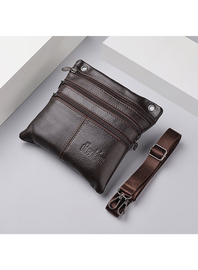 ديبولار حقيبة كروس صغيرة أنيقة بحزام كتف بني - Image 3