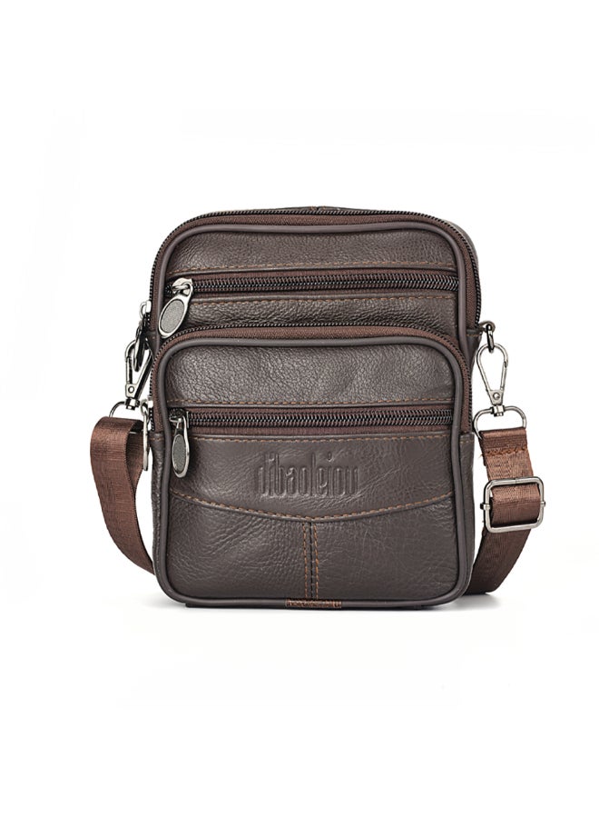 ديبولار حقيبة كروس صغيرة أنيقة بحزام كتف بني - Image 1