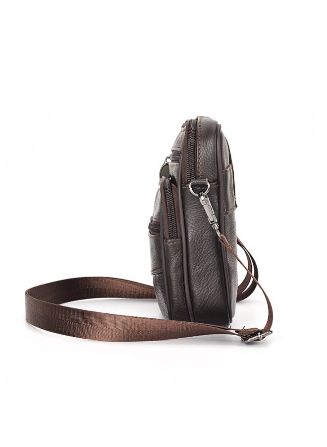 ديبولار حقيبة كروس صغيرة أنيقة بحزام كتف بني - Image 4