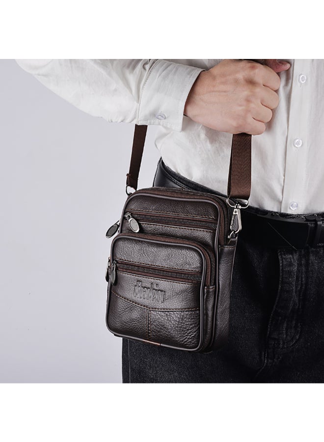 ديبولار حقيبة كروس صغيرة أنيقة بحزام كتف بني - Image 3