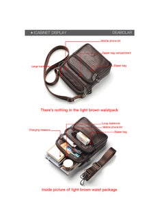 Deabolar Stylish Shoulder Mini Crossbody Bag Brown  - Image 5