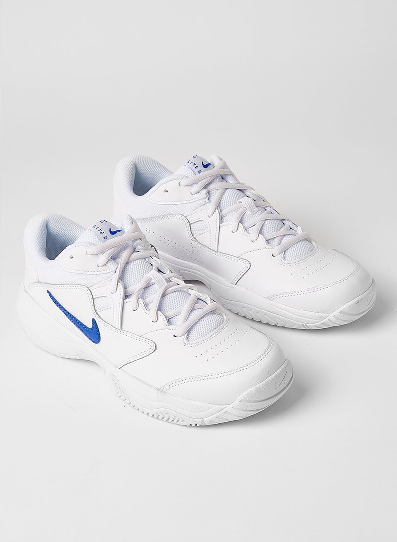 Nike - Court Lite 2 Tennis Shoes White/Hyper Royal - Image 1