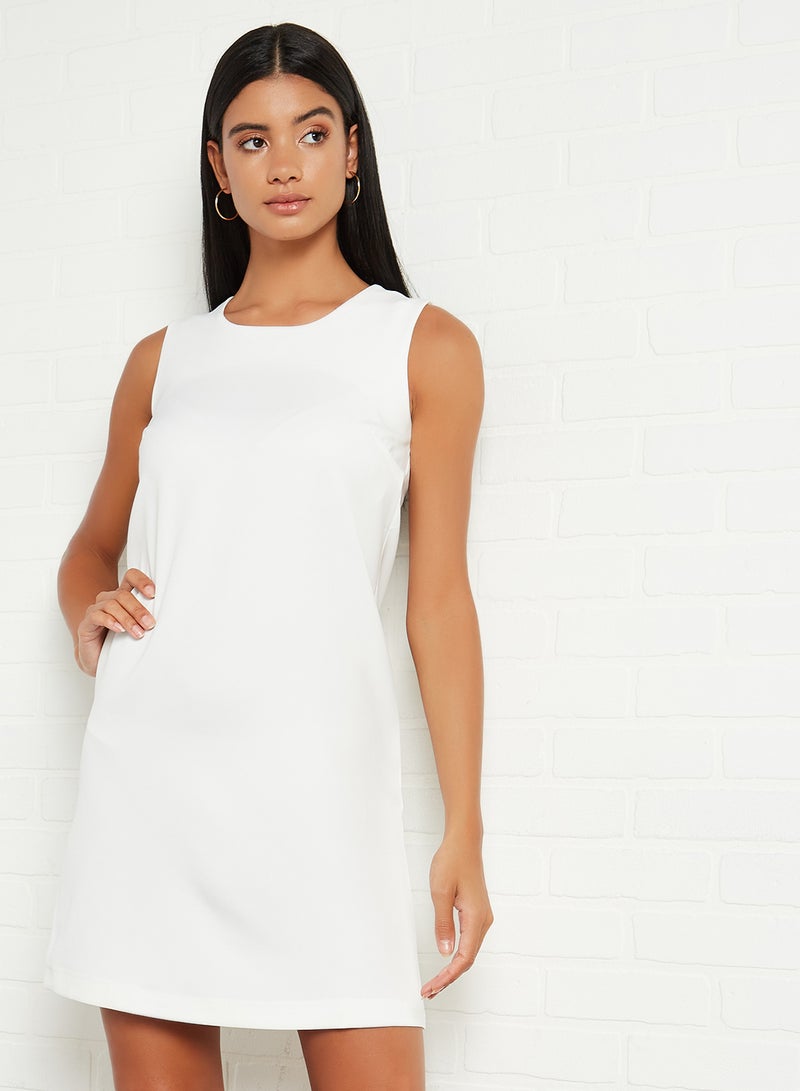 trendyol Sleeveless Shift Dress Ecru  - Image 1