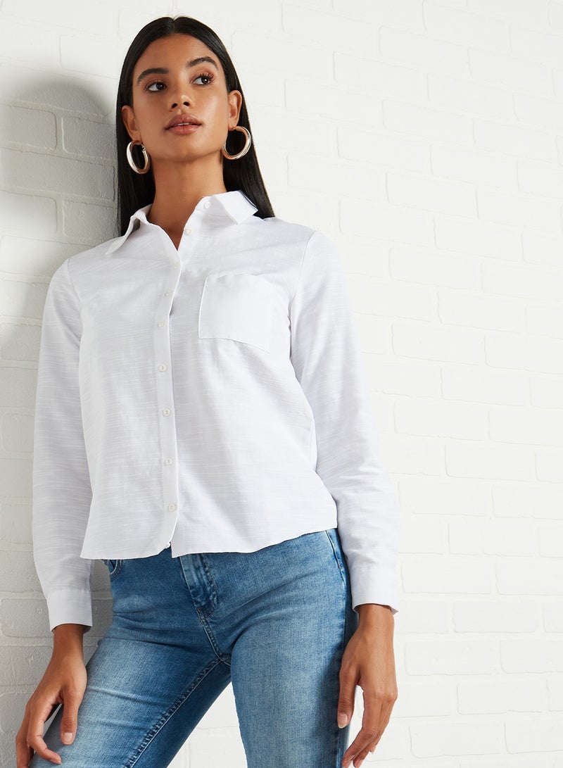 trendyol - Plain Shirt White - Image 1