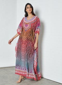 4 Pack Printed Jalabiya Multicolour