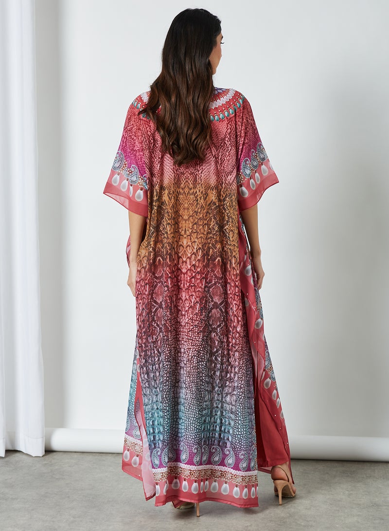 HARAMLEK - 4 Pack Printed Jalabiya Multicolour - Image 1