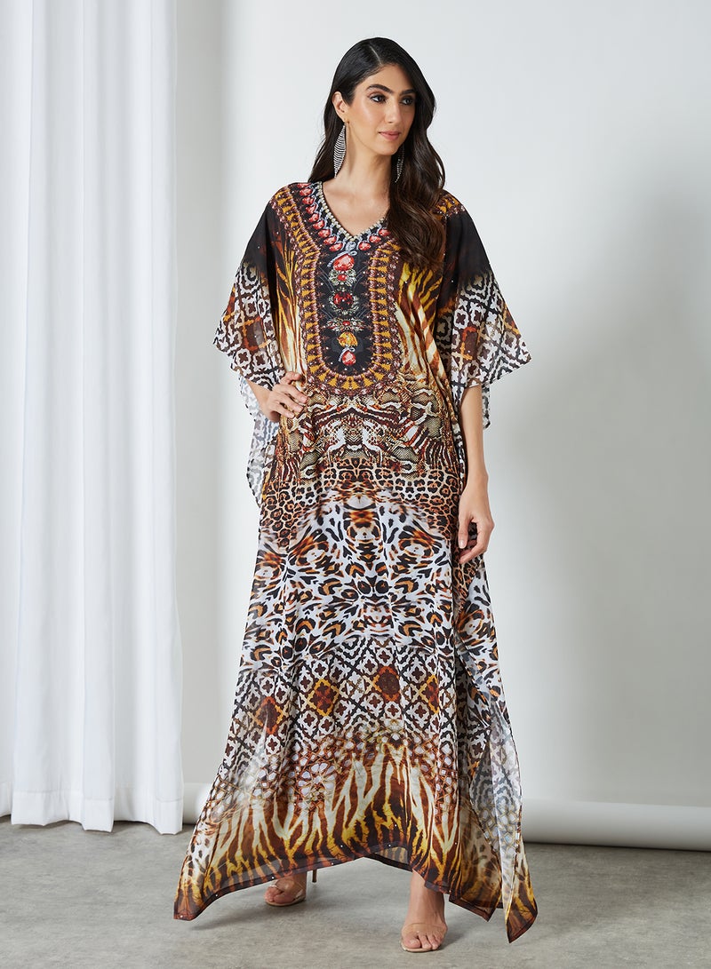 HARAMLEK - 4 Pack Printed Jalabiya Multicolour - Image 1