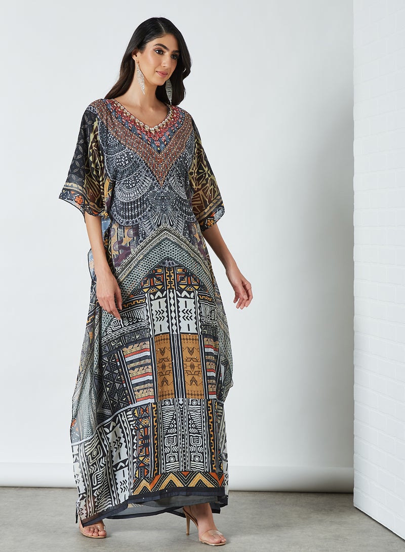 HARAMLEK - 4 Pack Printed Jalabiya Multicolour - Image 1