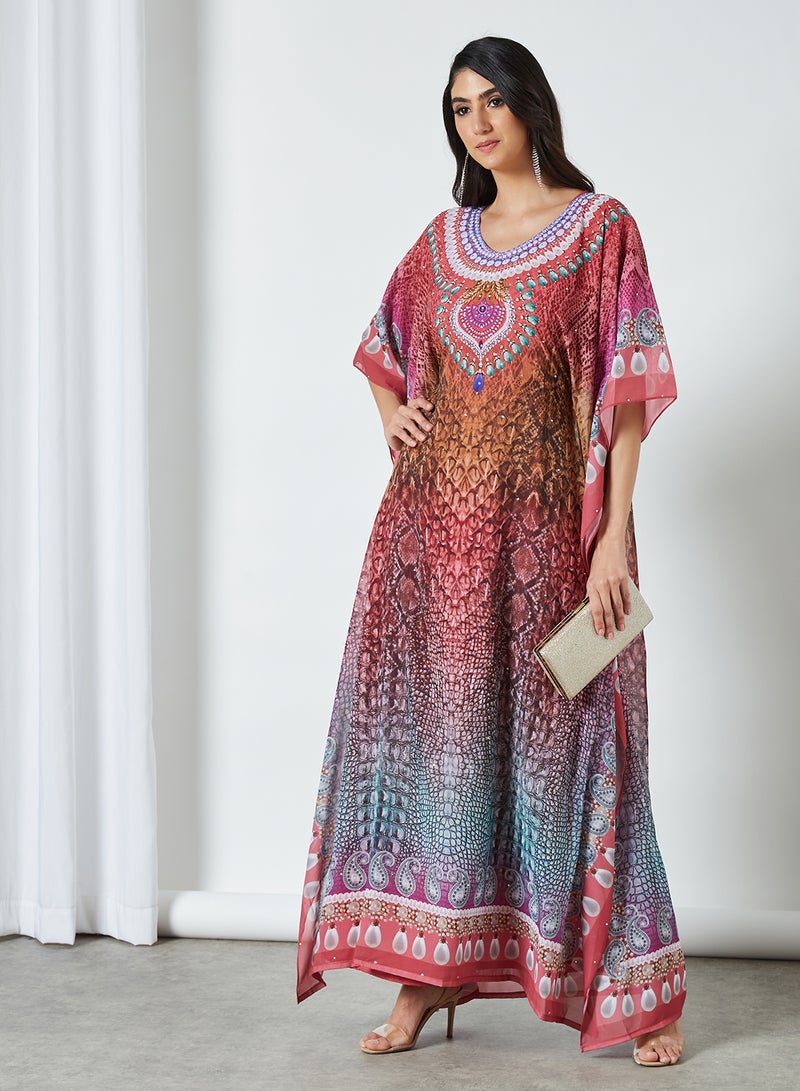 HARAMLEK - 4 Pack Printed Jalabiya Multicolour - Image 1