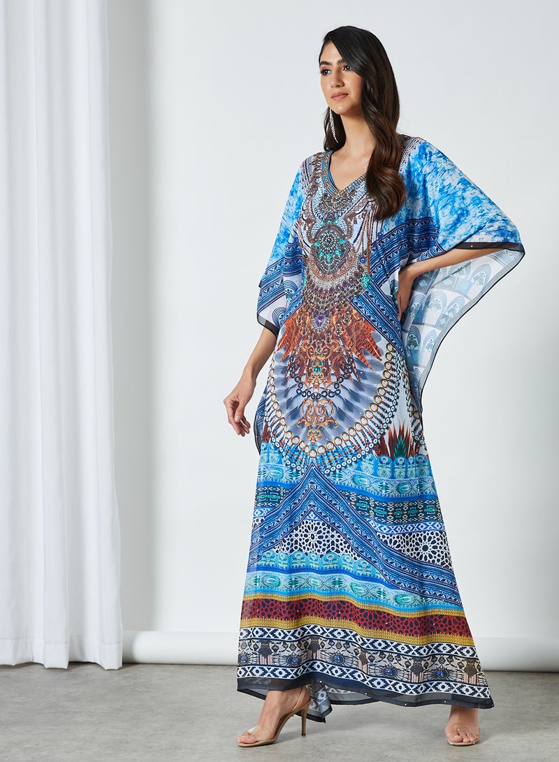 HARAMLEK - 4 Pack Printed Jalabiya Multicolour - Image 1
