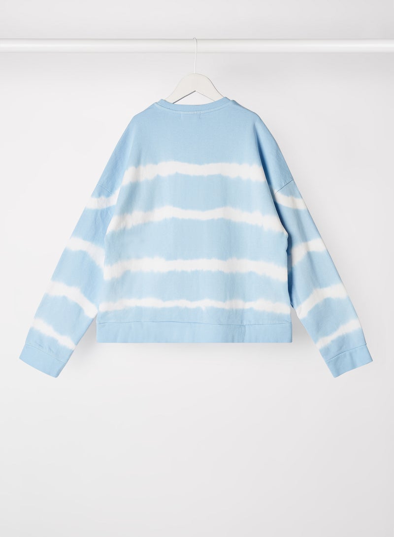 MANGO - Girls Tie-Dye Sweatshirt Blueblack - Image 1