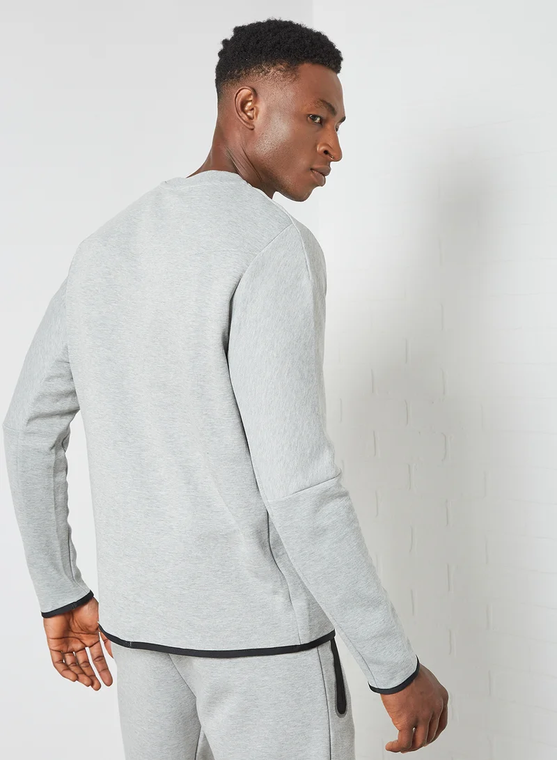 Nike NSW Tech Fleece Crew Sweatshirt Dk Grey Heather/Black