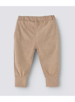 babyqlo Graphic Printed Mid-Rise Joggers Brown  - Image 2