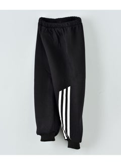 babyqlo 3-Stripes Detail Mid-Rise Joggers Black/White  - Image 3
