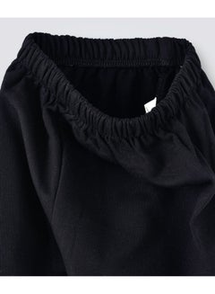 babyqlo 3-Stripes Detail Mid-Rise Joggers Black/Beige  - Image 3