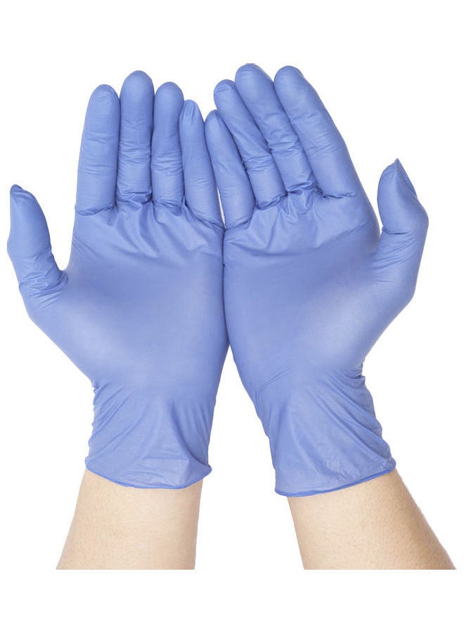 Generic 50-Piece Thick Powder-Free Rubber Latex Stretchy Disposable Gloves - Image 2