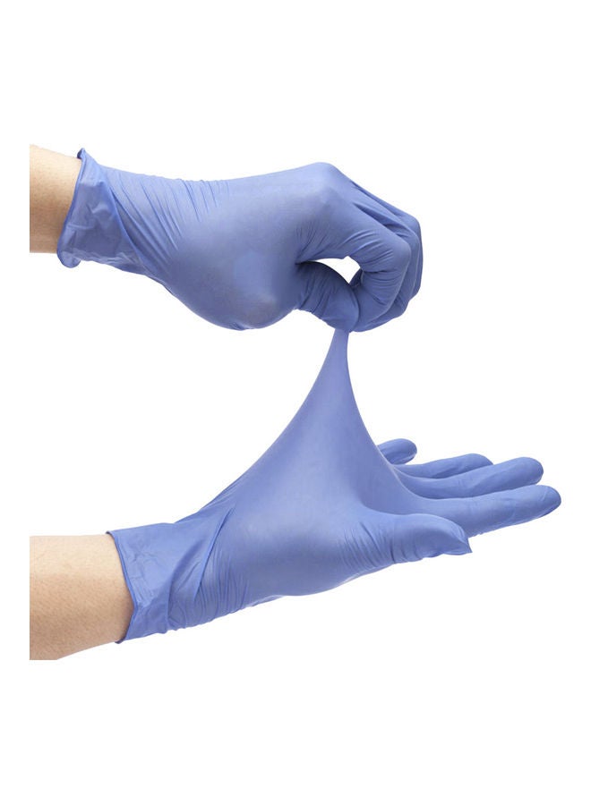 Generic 50-Piece Thick Powder-Free Rubber Latex Stretchy Disposable Gloves - Image 3