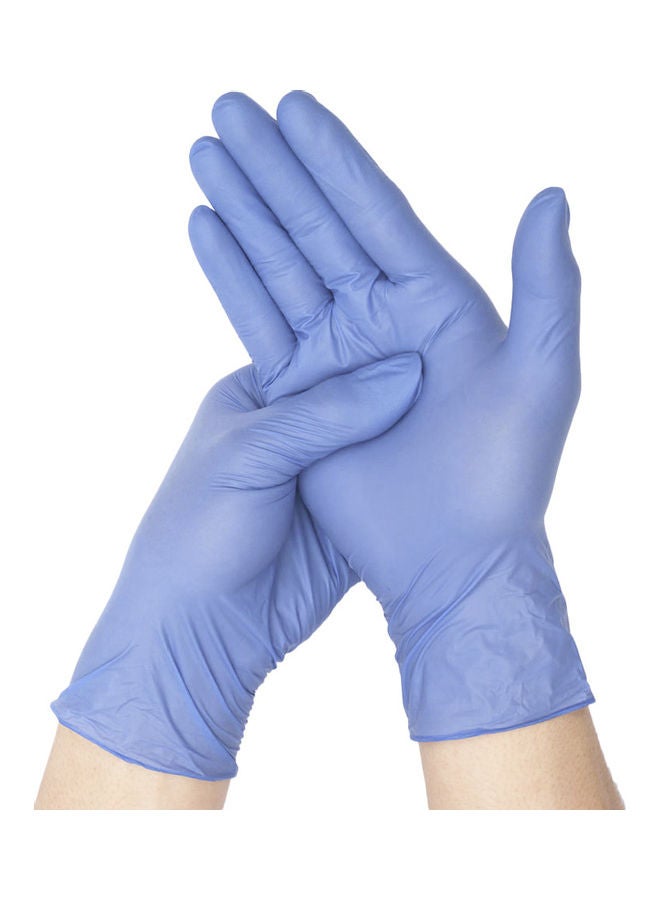 Generic 50-Piece Thick Powder-Free Rubber Latex Stretchy Disposable Gloves - Image 4