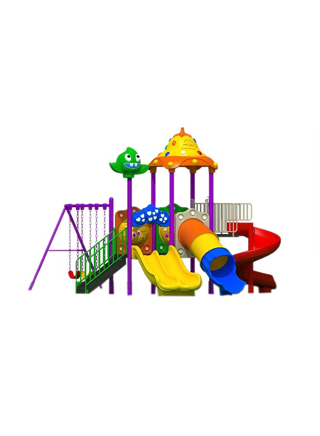 RBWTOYS - 7-In-1 Swings Double Slides Round S-Slide And Tube Slide Set 12013 - Image 1