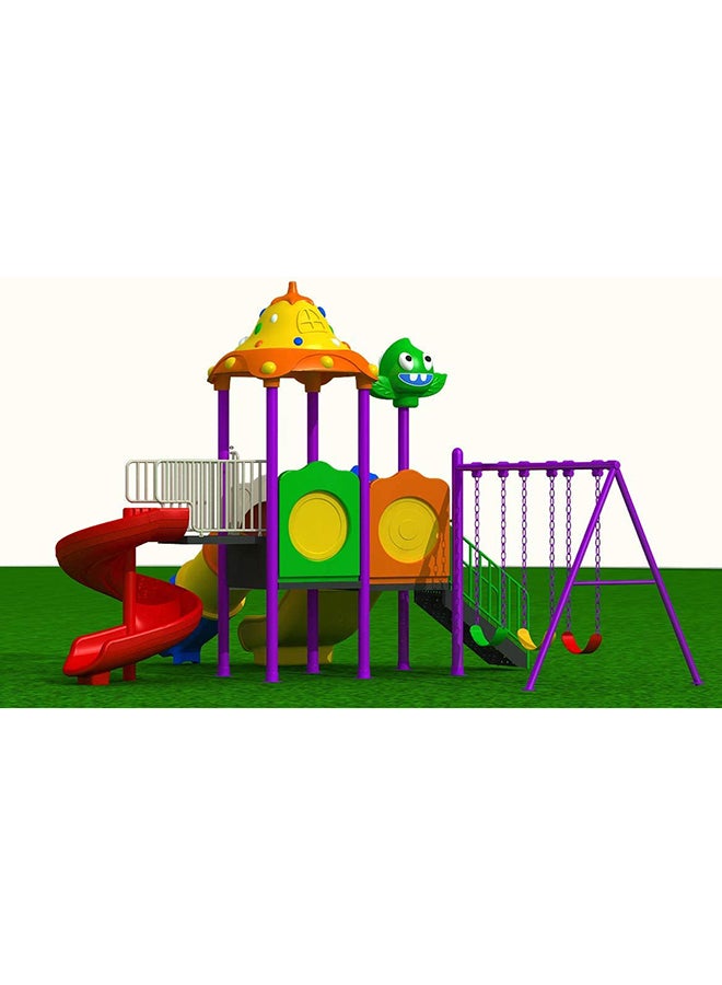RBWTOYS - 7-In-1 Swings Double Slides Round S-Slide And Tube Slide Set 12013 - Image 1