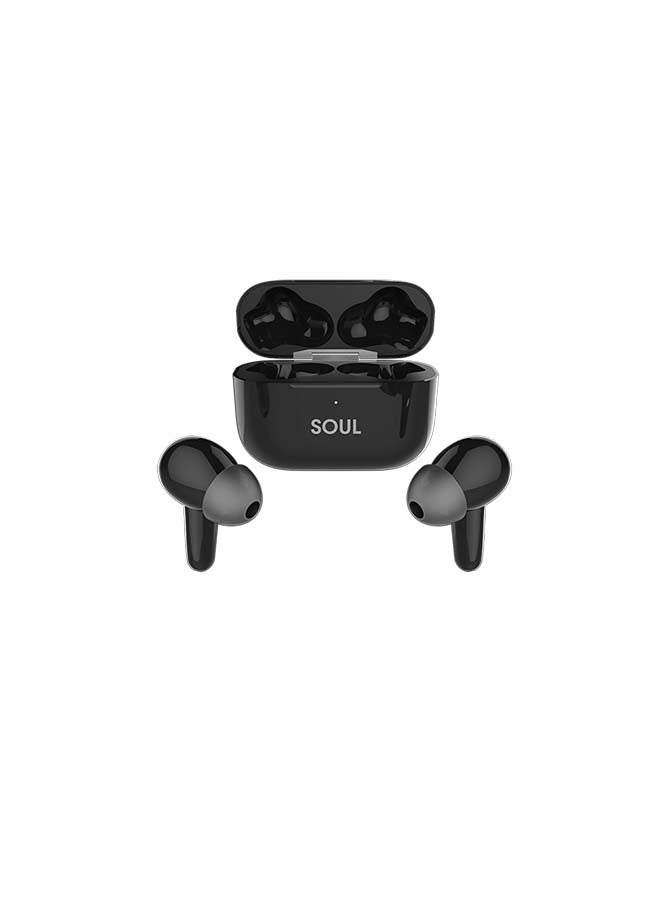 Xcell Soul 4PRO with Active Noice Cancellation, Dual Mics, Wireless Earbuds Bluetooth 5.1, IPX5 Splash & Sweat Resistance, Google & Siri support, compatible with iPhone, Samsung Black  - Image 1