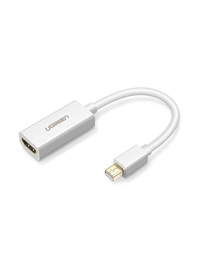 Ugreen - Mini DisplayPort to HDMI Adapter Male to Female Thunderbolt 2.0  Transfer Compatible for Apple MacBook Pro MacBook Air Microsoft Surface Pro 4 3 Google Chromebook White - Image 1