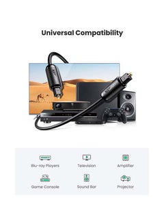 Ugreen Fiber Optical Audio Cable Black  - Image 2