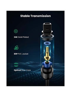 Ugreen Fiber Optical Audio Cable Black  - Image 4