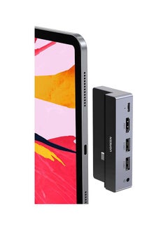 5 In 1 USB C iPad Pro Hub Adapter With 4K HDMI Silver