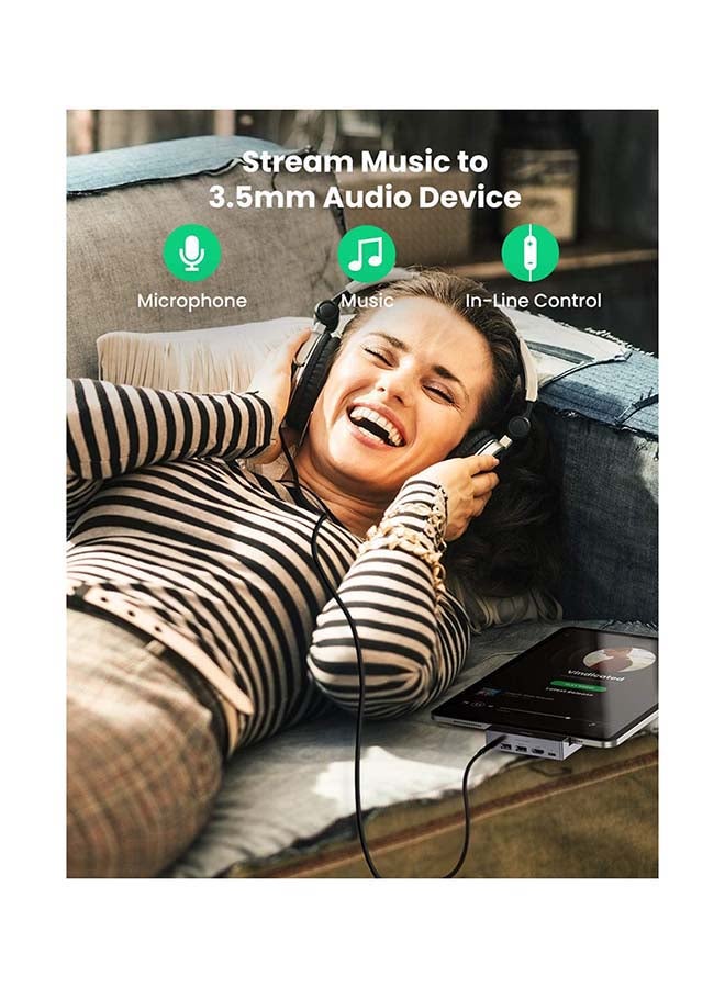 Ugreen - 5 In 1 USB C iPad Pro Hub Adapter With 4K HDMI Silver - Image 1