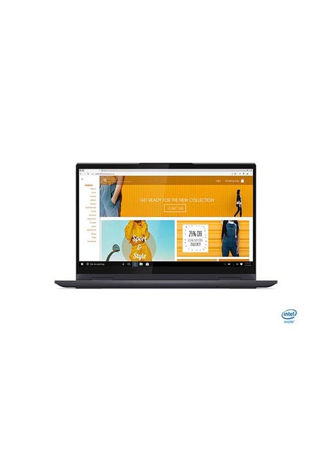 Yoga 7 14ITL5 Convertible-2-In-1 Laptop With 14-Inch FHD IPS Display, Core i7-1165G7 Processor/12GB RAM/512GB SSD/Intel Iris XE Graphics With Surface Mobile Mouse English/Arabic Slate Grey