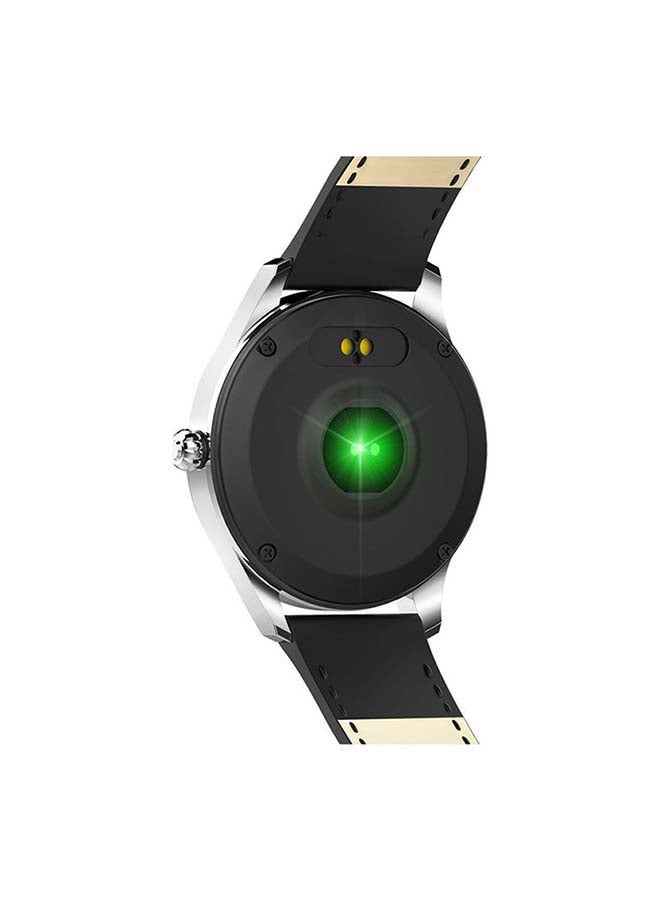 Kingwear - Fitness Tracker Smartwatch For Women With Physiological Reminder Heart Rate Monitor Black - Image 1