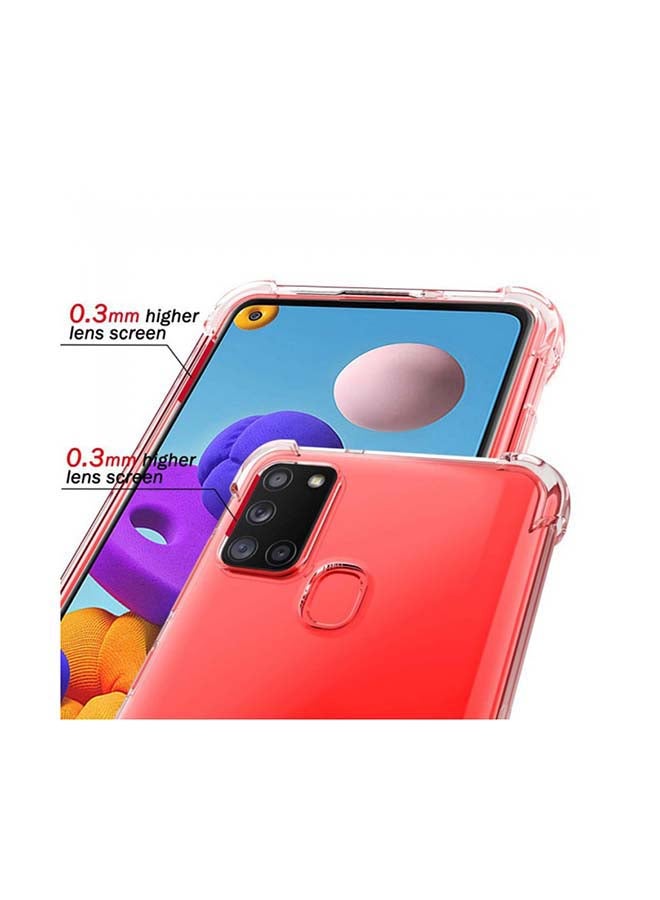 MARGOUN Clear Raised Bumper Gorilla Case Cover for Samsung Galaxy A21s clear - Image 3