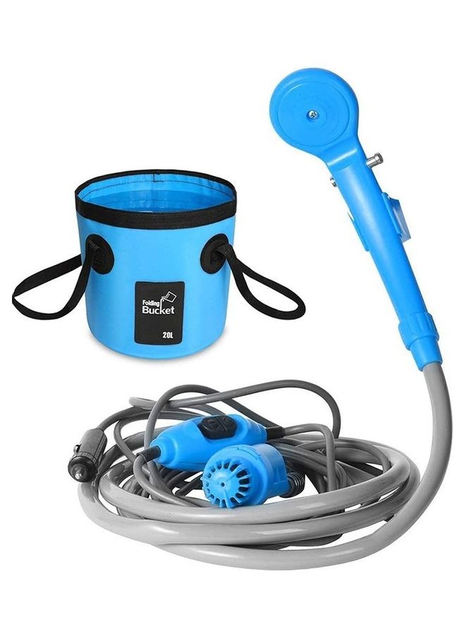 Generic Outdoor Shower Folding Bucket Kit For Travel 30.5x16.5x8.5cm - Image 1