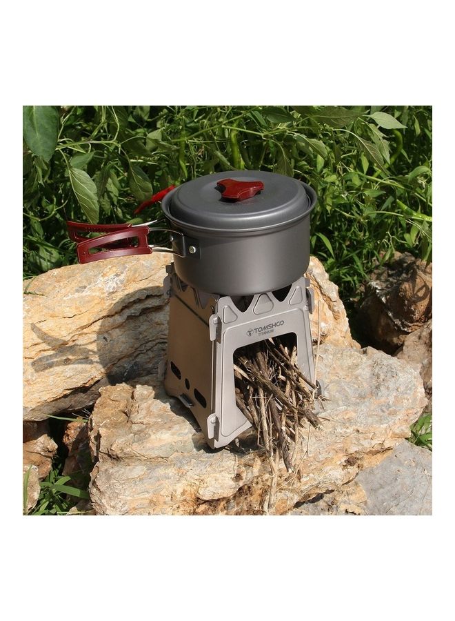 TOMSHOO Camping Wood Stove Portable Folding 17.7 X 15 X 2.7cm  - Image 2
