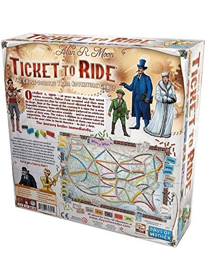 Days of Wonder - Ticket To Ride Board Game - Image 1