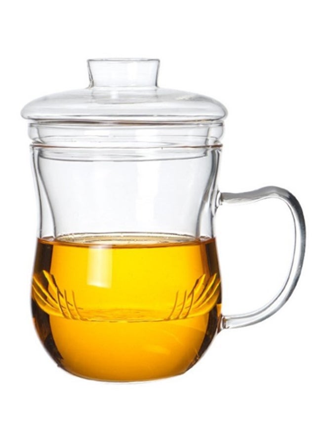 مج ومصفاة مع غطاء شفاف - Image 1