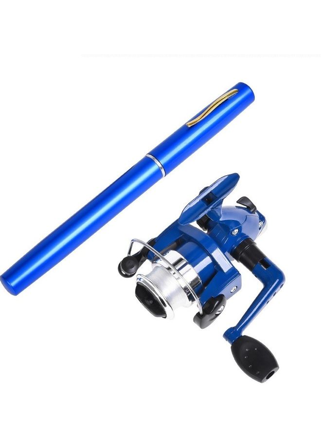 Generic Aluminum Alloy Mini Telescopic Pocket Fishing Rod Pole with Spinning Reel Set  - Image 1