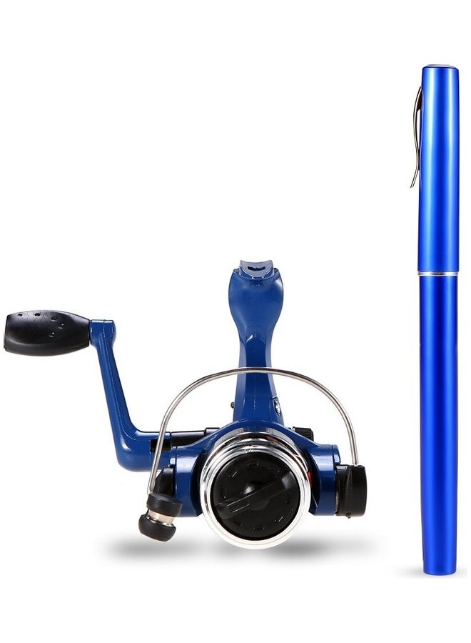 Generic Aluminum Alloy Mini Telescopic Pocket Fishing Rod Pole with Spinning Reel Set  - Image 2