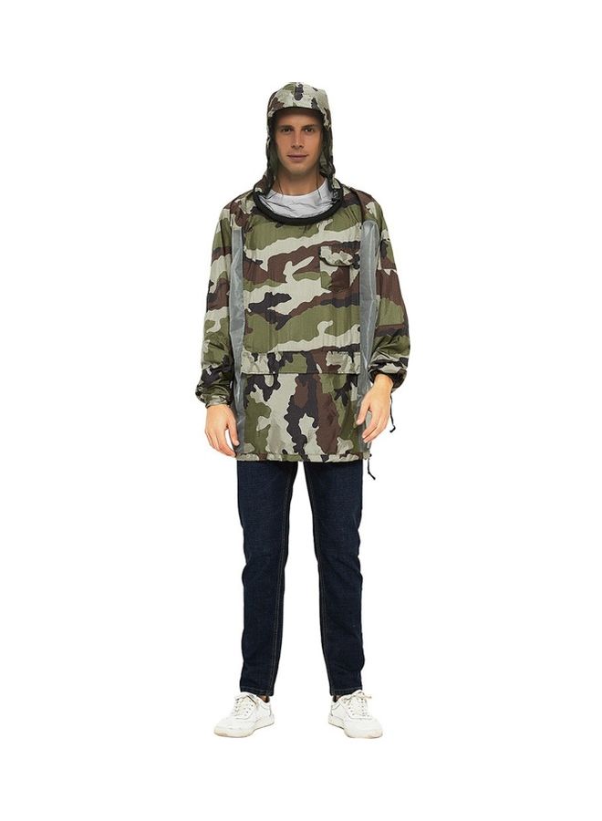 Generic Breathable Bug Jacket with Zippered Hood Mosquito Repellent Mesh Net 20 x 13 x 4.5cm - Image 2