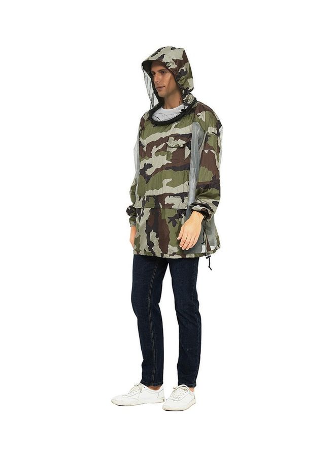 Generic Breathable Bug Jacket with Zippered Hood Mosquito Repellent Mesh Net 20 x 13 x 4.5cm - Image 3