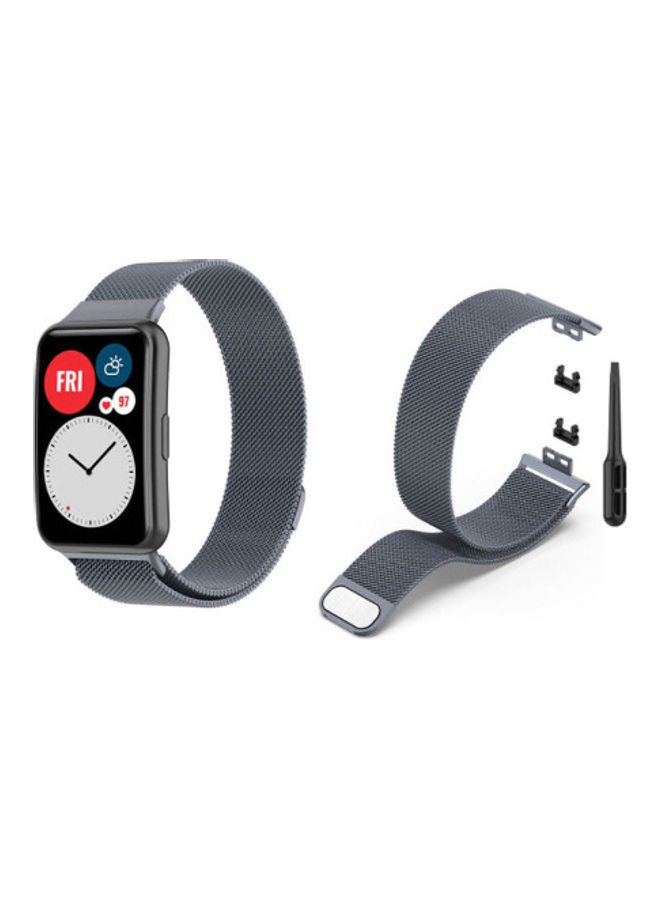 SHAPINGFORCE Replacement Band For Huawei Watch Fit/Elegant Space Grey - Image 2