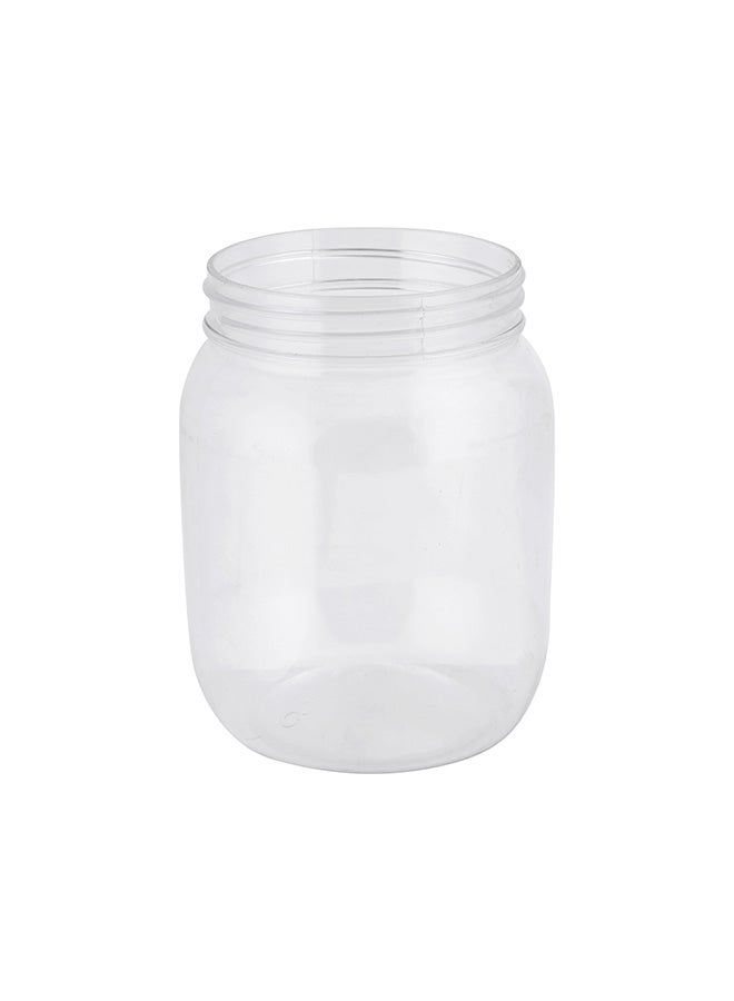 DELCASA Plastic Round Jar 1500ml Yellow/Clear  - Image 2