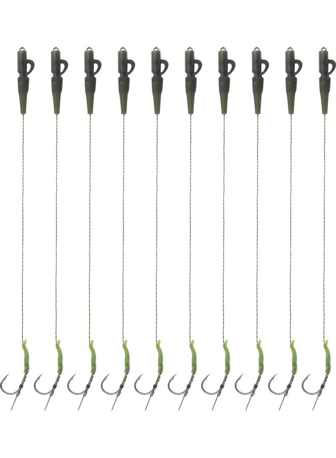 10-Piece Carp Fishing Hair with Line Hook Needle - v1618133305/N46446947A_1