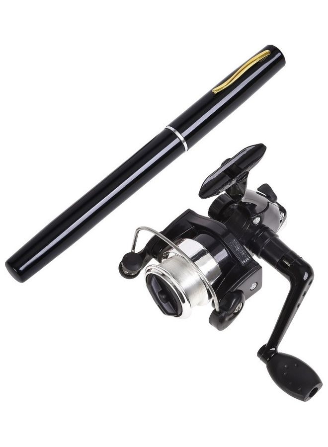 Generic Aluminum Alloy Mini Telescopic Pocket Fishing Spinning Reel Set  - Image 1
