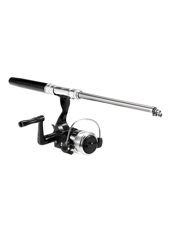 Generic Aluminum Alloy Mini Telescopic Pocket Fishing Spinning Reel Set  - Image 3