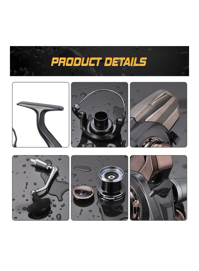 ليزارد بكرة صيد دوارة مزودة بمحامل ذات كريات 13+1 - Image 2