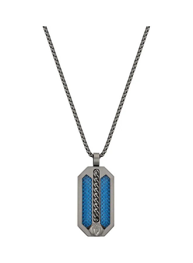 بوليس Men's Besar Gunmetal Necklace