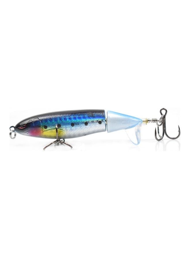 Generic Top Water Popper Artificial Hard Body Rotation Tail Fishing Lure with Treble Hooks - Image 1