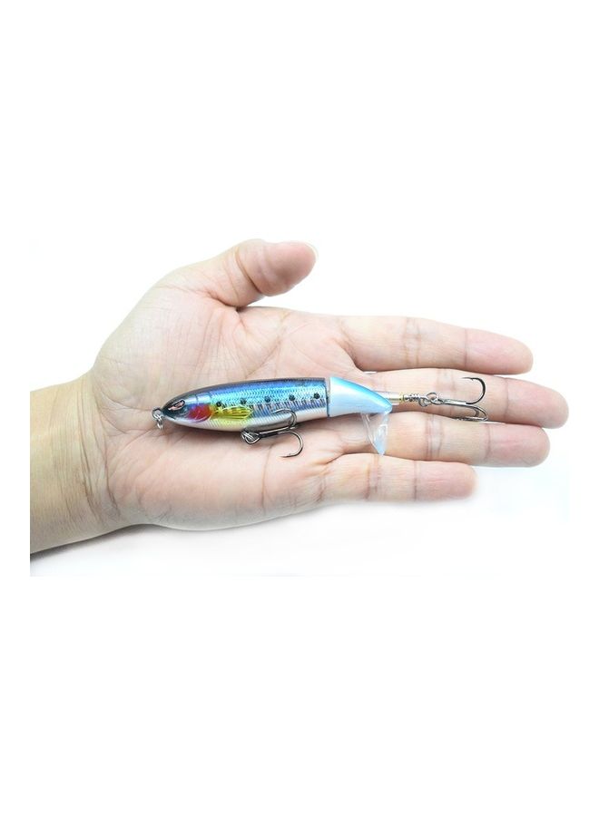 Generic Top Water Popper Artificial Hard Body Rotation Tail Fishing Lure with Treble Hooks - Image 5